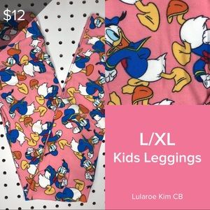 TWO PAIRS Lularoe kids Disney leggings